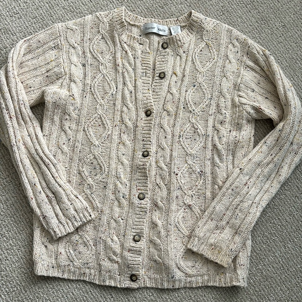 Baxter & Wells Wool Blend Button Down Cardigan